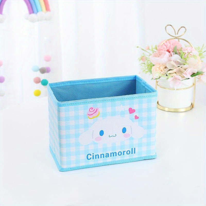  Sanrio Original Cinnamoroll Foldable Canvas Basket Container :  Home & Kitchen