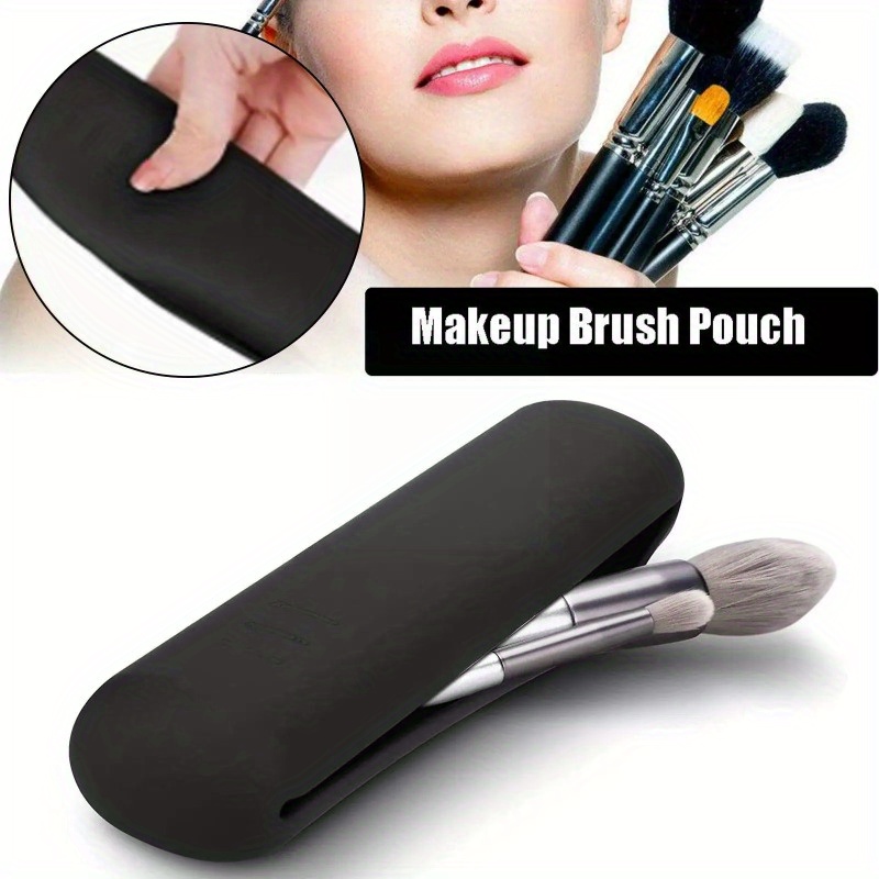 Silicone Makeup Brush Holder Travel Case Pouch Make Up Storage