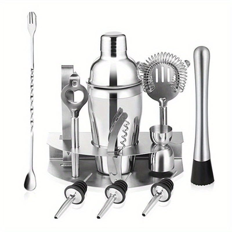 Cocktail Shaker Cup Kit,Frosted Stainless Steel Rustproof Shaking Tins  Shaker Cup Bartending Mixing Tool for Bar Bartender (#2)