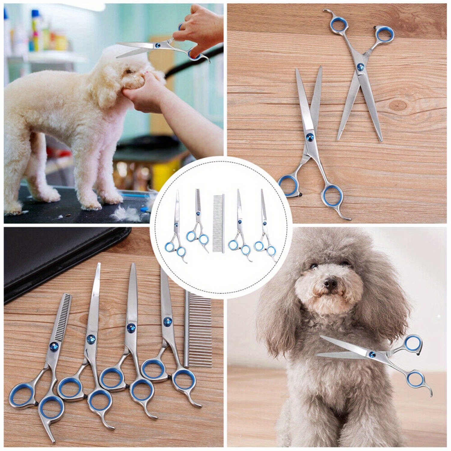 Professional dog hot sale grooming set