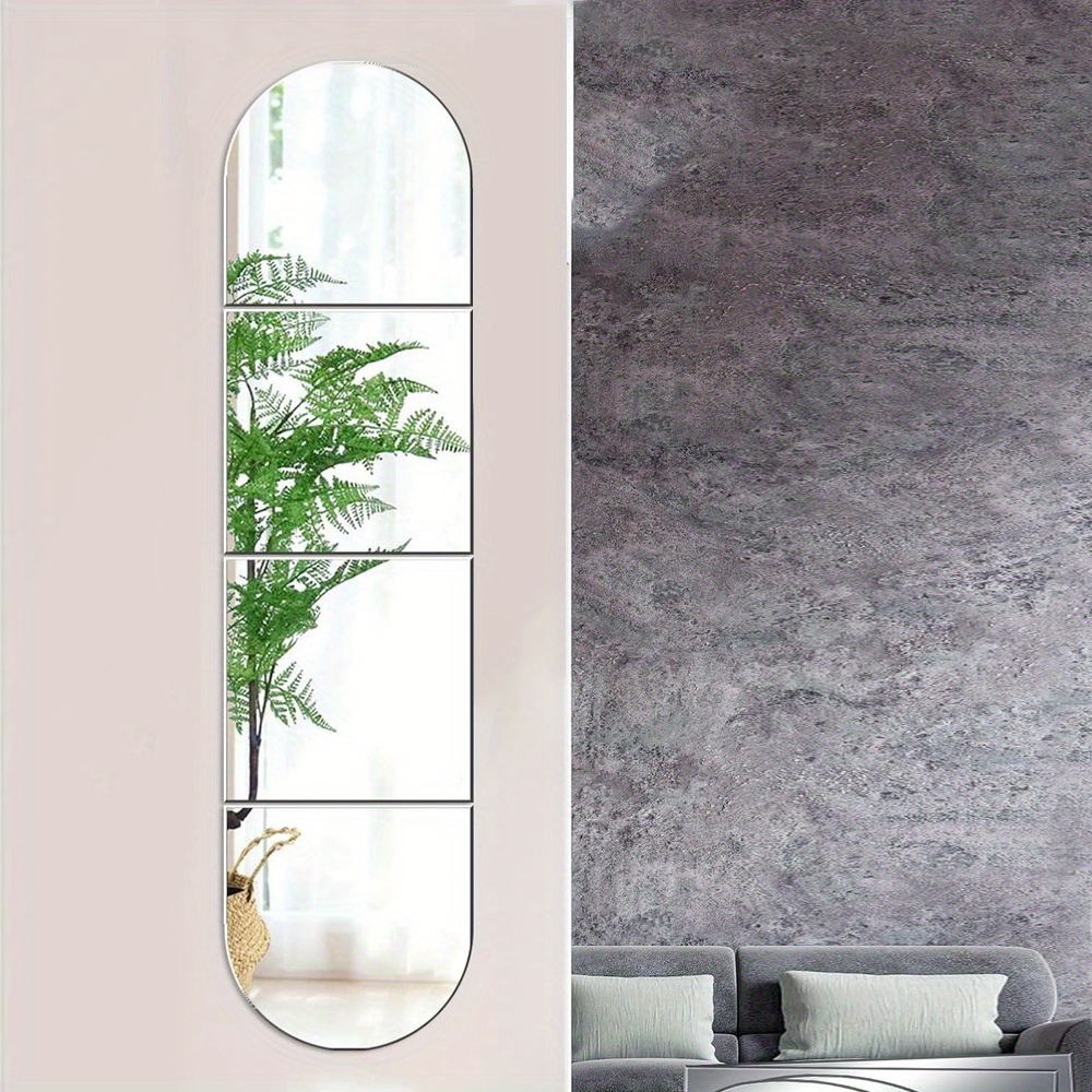Square Acrylic Mirror Wall Self Adhesive Mirror Bathroom - Temu