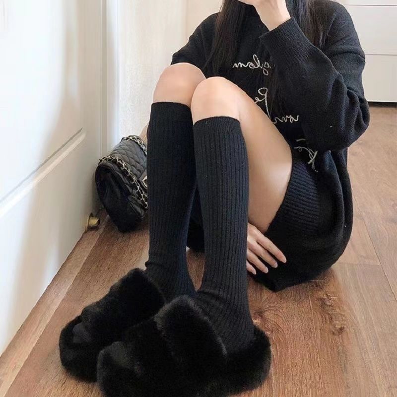 Japanese Leg Warmers Women Gothic Knit Long Socks Leggings Gaiters Knee  Goth Winter Warm Socks, Shop The Latest Trends