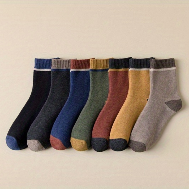 6 Pares Calcetines Hombre Plush Grueso Cálido Otoño Invierno - Temu Chile