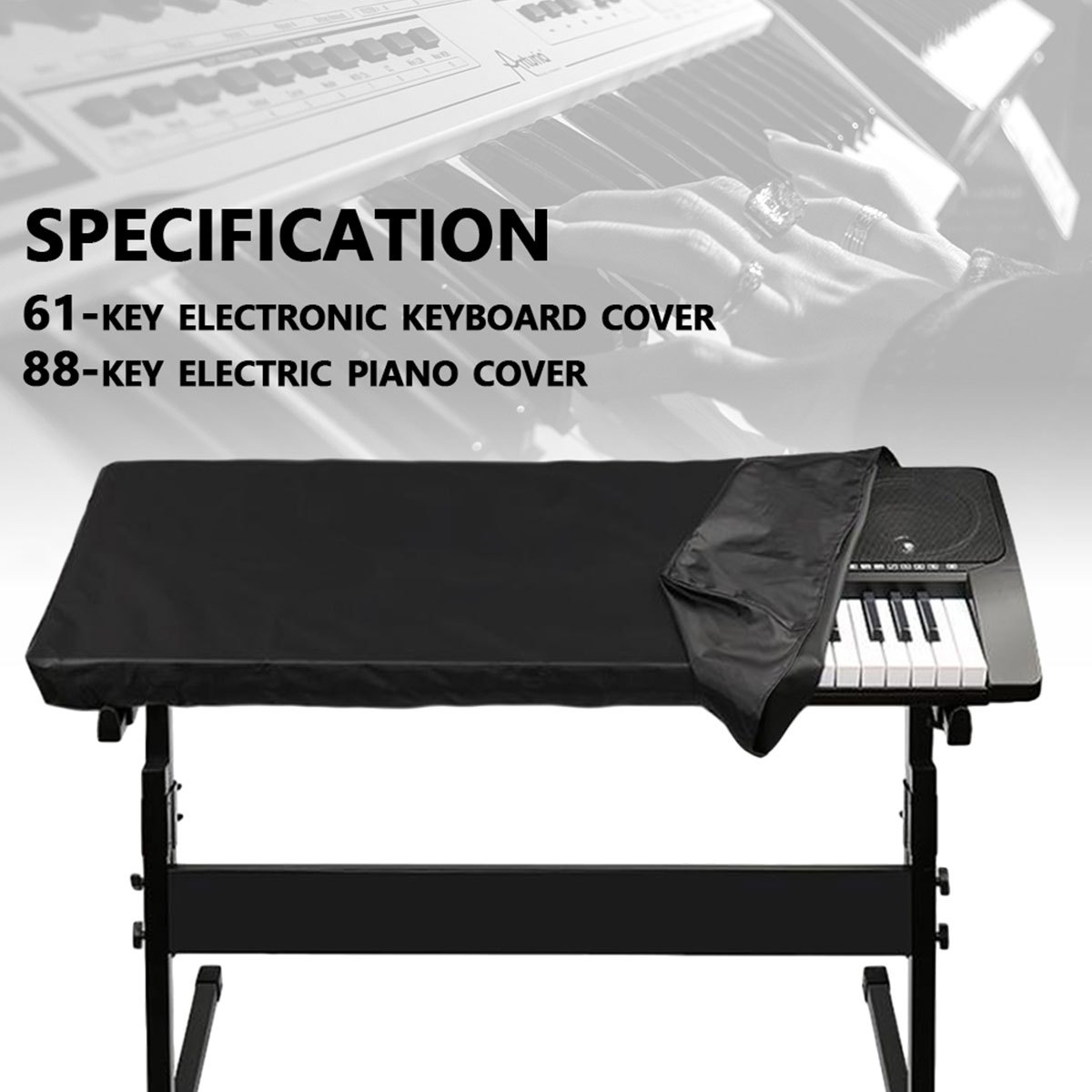 Housse de clavier de piano électrique 88 touches protecteur de