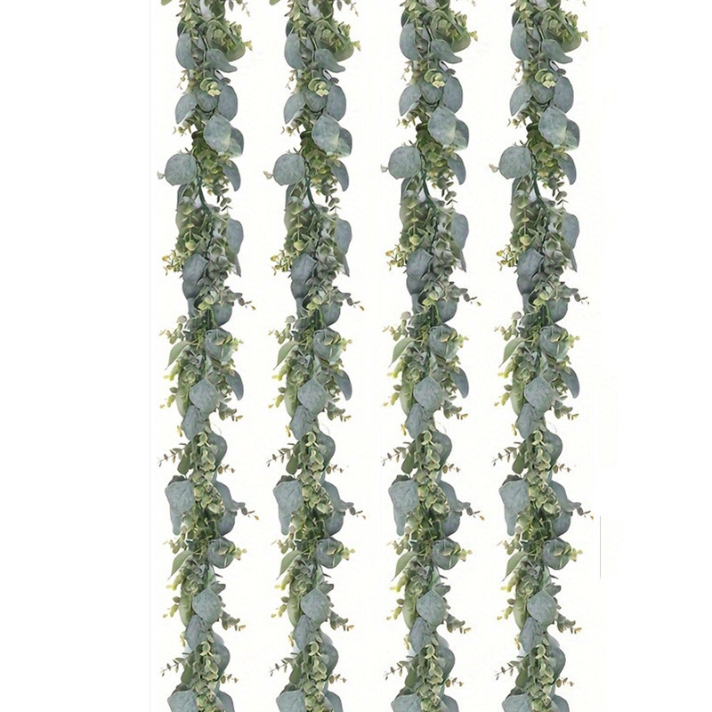 Shop Brookside Artificial Eucalyptus Garland Fake Vine Plant with Leaves  Faux Silver Dollar Greenery for Wedding Outdoor Decoration Online