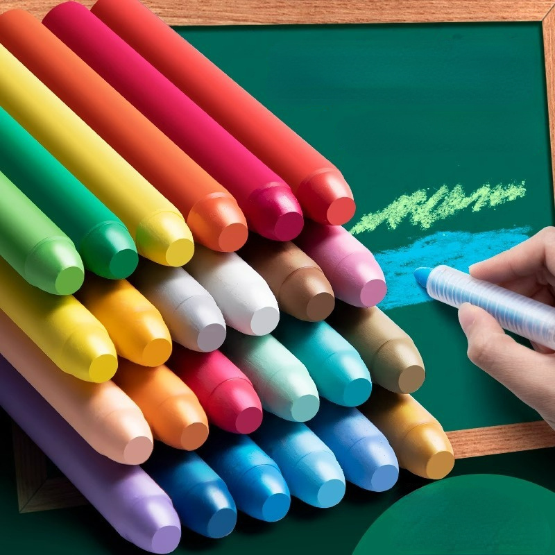 12/24 Colors Dust free Water soluble Chalk Erasable Chalk - Temu