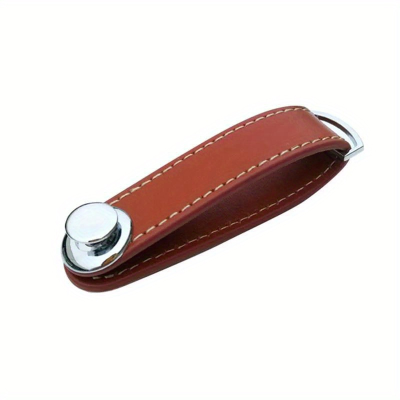 Car Key Case Brown, Smart Key Holder Pu Leather Car Key Chain Bag, Car  Keyfob Holder