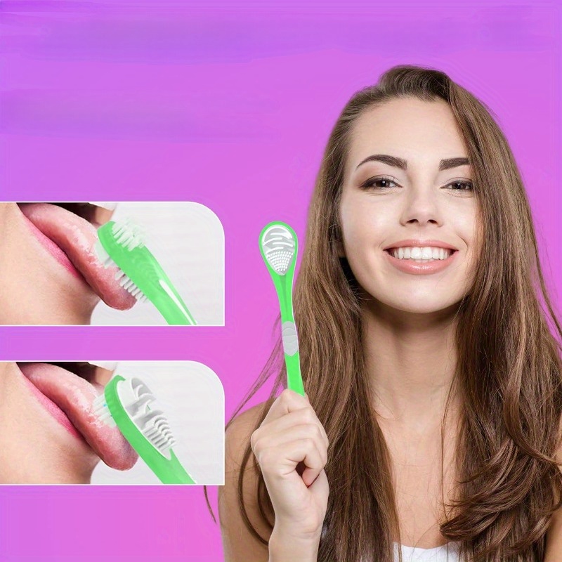 Reduce Bad Breath With Silicone Tongue Scraper - Oral Care Tool For Adults  - Temu