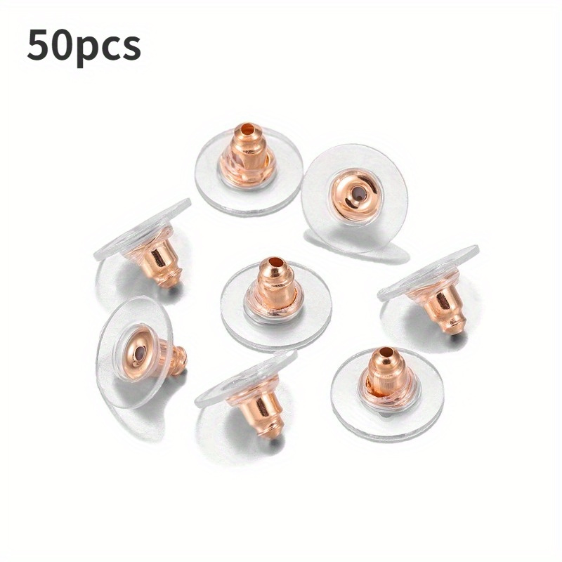 200pcs/lot Soft Silicone Rubber Earring Back Stoppers For Stud