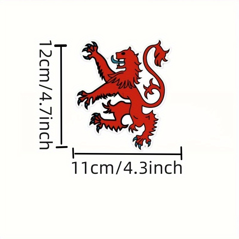 Creative Scottish Lion Sticker Creative Car Computer Vinyl - Temu