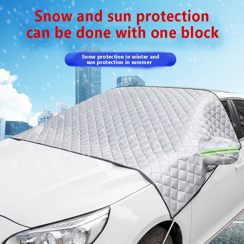Couverture de neige de pare-brise Anti-gel et Anti-neige, allongée et  épaissie, fournitures de voiture d'hiver, housse de protection