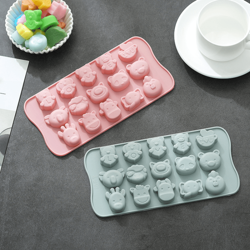 Ice Cube Tray with Animal Desig Prenguin Cute Ice Cube DIY Mould Pudding  Jelly Mold Tray Home DIY Cocktail