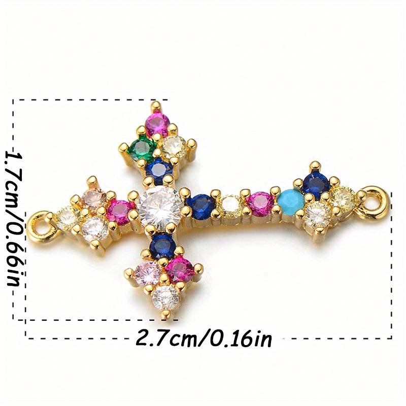 Crosses Jewelry Charms For Jewelry Making Cute Copper Cross - Temu