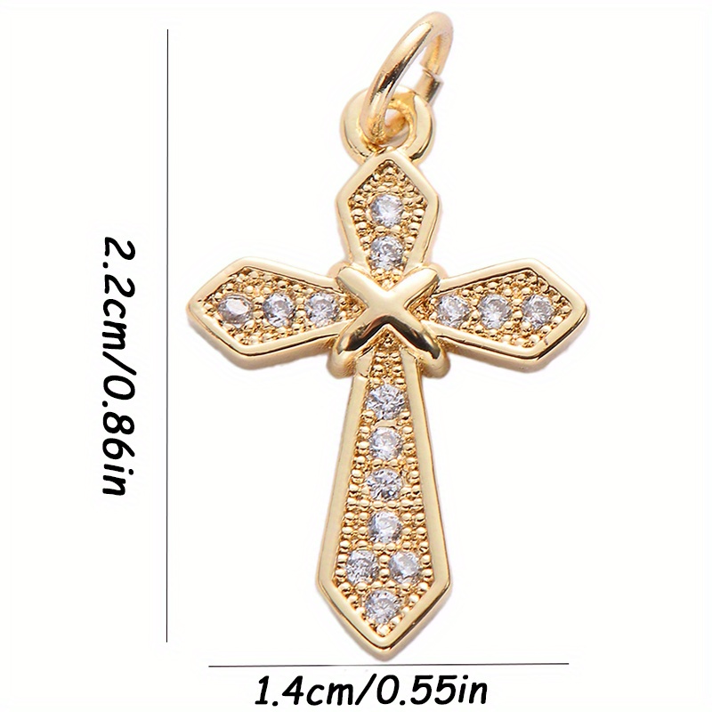 Crosses Jewelry Charms For Jewelry Making Cute Copper Cross - Temu