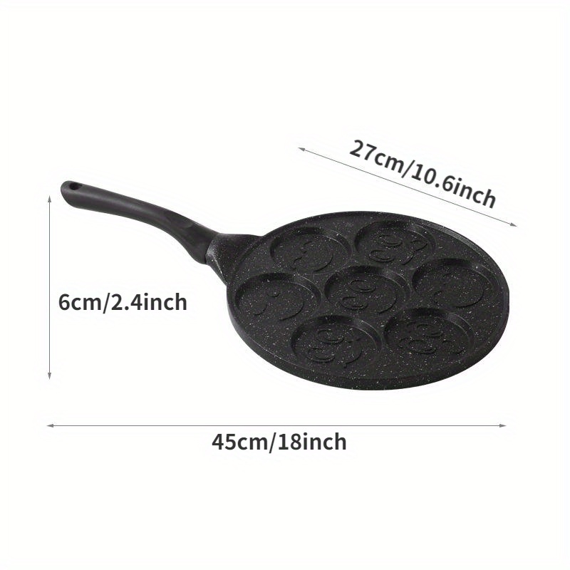 7 inch Frying Pan Aluminum Non-Stick - Black