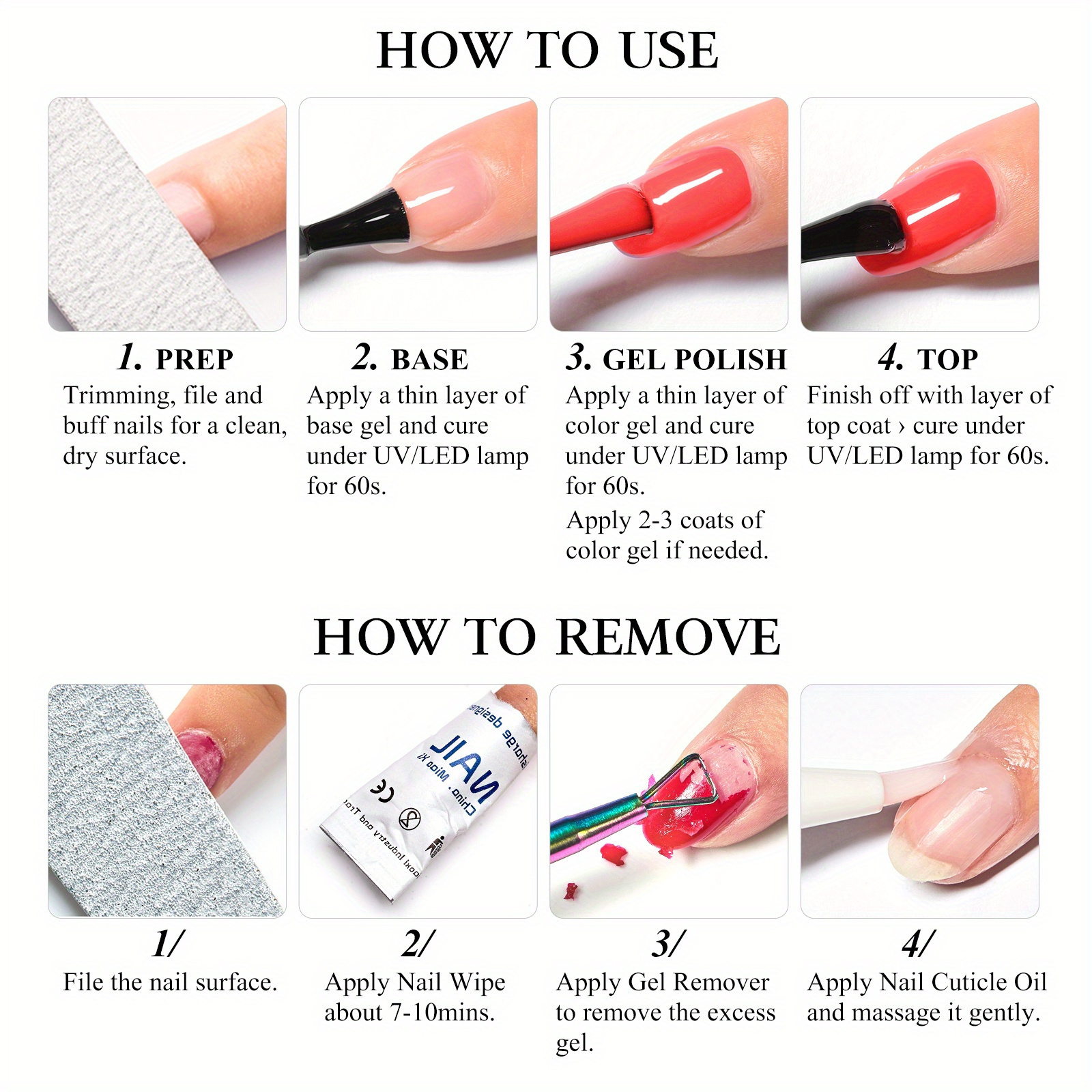 How to take gel nails off at home