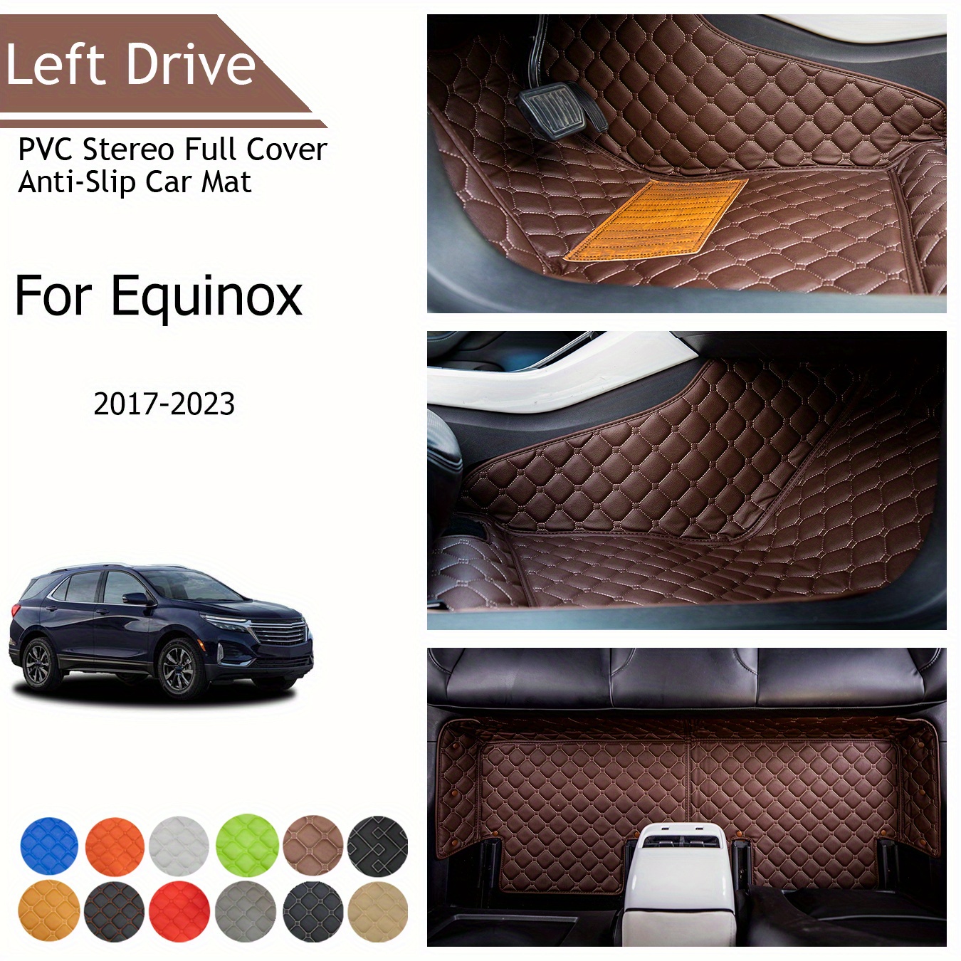 

Tegart [lhd]for Chevrolet For Equinox 2017-2023 3 Layer Pvc Stereo Full Cover Anti-slip Car Mat