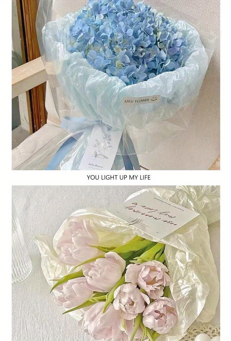 Pearlescent Pear Paper Rose Flower Liner Paper Bouquet Bag - Temu