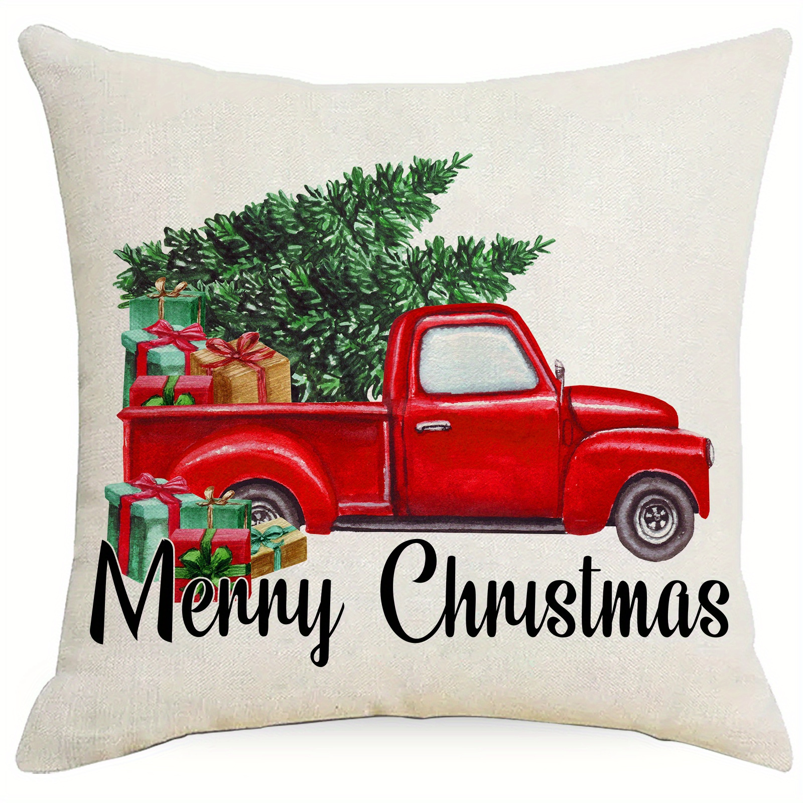 Christmas Pillow Covers 17.7x17.7 For Christmas Decorations Snowman Elk Christmas  Pillows Winter Holiday Throw Pillows Christmas Farmhouse Decor For Couch  Home Decor, Room Decor, Bedroom Decor, Living Room Decor (cushion Is Not