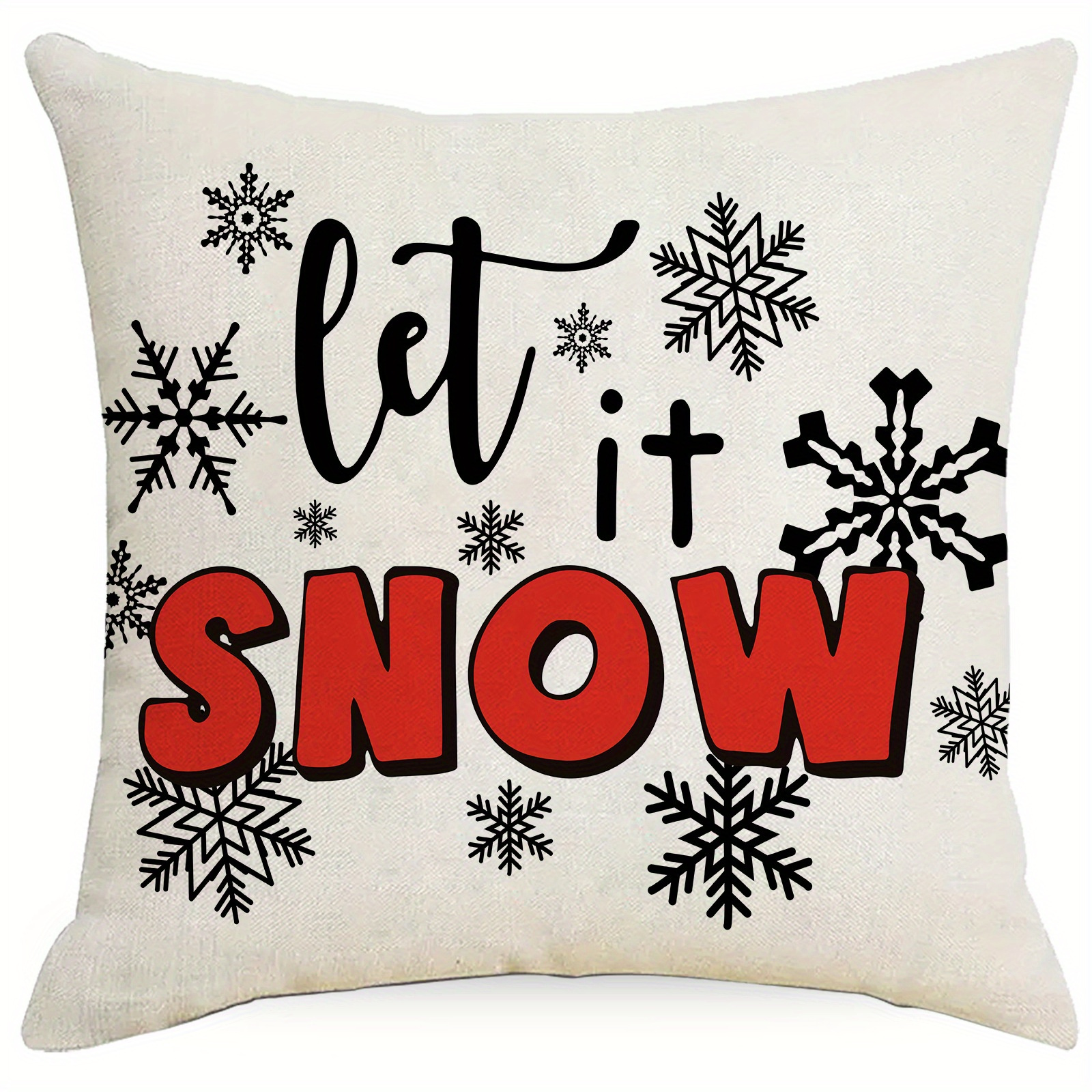 Christmas Pillow Covers 17.7x17.7 For Christmas Decorations Snowman Elk Christmas  Pillows Winter Holiday Throw Pillows Christmas Farmhouse Decor For Couch  Home Decor, Room Decor, Bedroom Decor, Living Room Decor (cushion Is Not