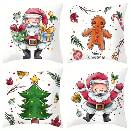 45 Cm Weihnachtsmann-Puppe, Lebkuchenmann, Plüschtier, Weihnachtsbaum,  Kissen, Bett, Sofa, Dekoration, Kissen, Weihnachtsgeschenk - Temu Germany