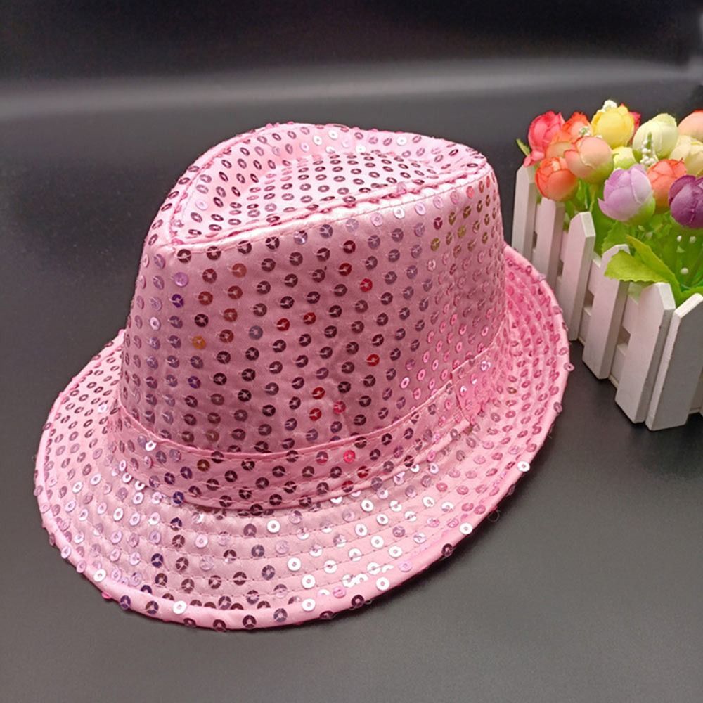 Chapeau à sequins unisexe pour adulte et enfant, couvre-chef tendance de  perles à paillettes, accessoire de jazz, spectacle, danse et art de la scène