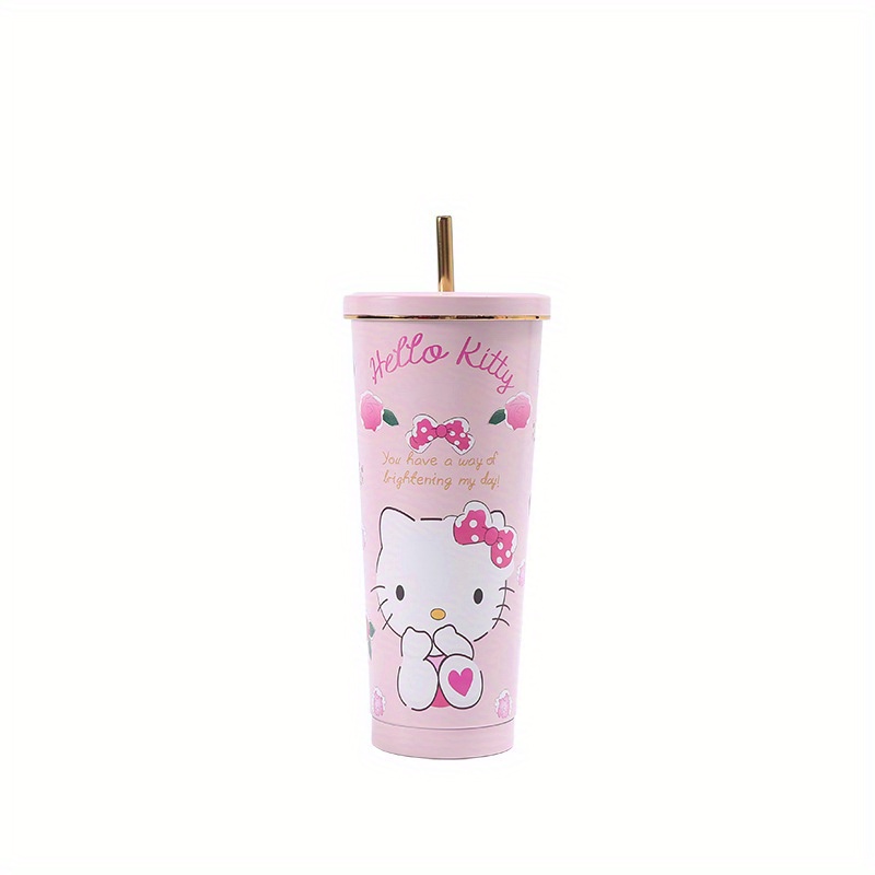 Sanrio Tumbler with Straw Warm Cool Lovely Cup Hello Kitty My