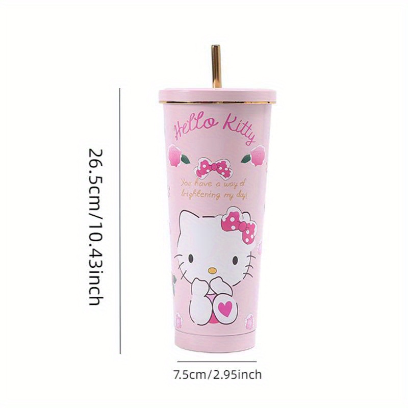 Sanrio Tumbler with Straw Warm Cool Lovely Cup Hello Kitty My Melody L –  KawaiiGiftLand