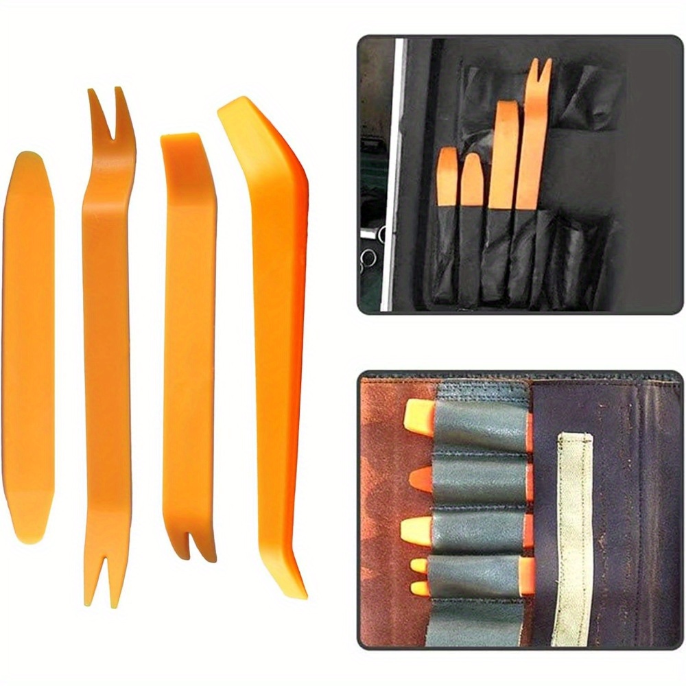 Kit d'outils à main Outil de démontage de levier Clip de porte intérieure  Garniture de panneau Outil de suppression de tableau de bord Outil de  réparation d'ouverture de voiture automatique 38pcs 