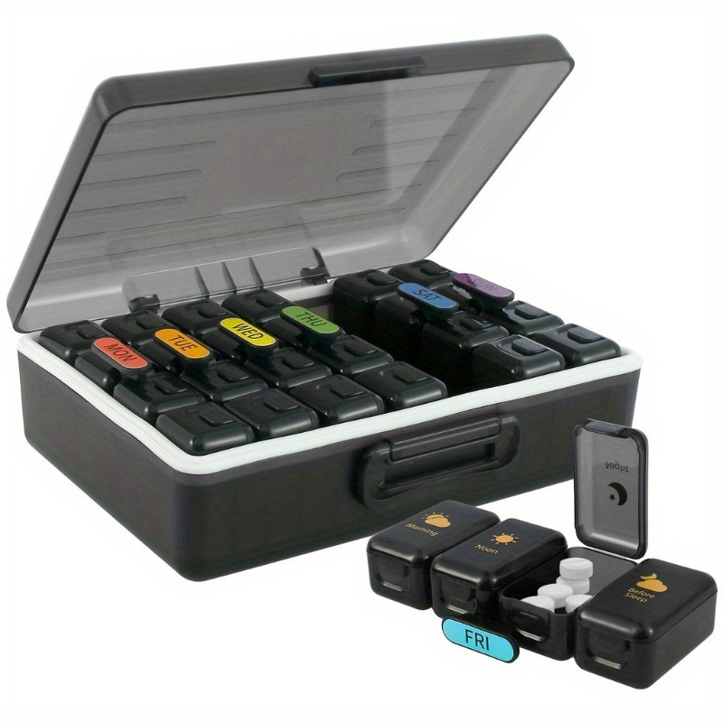 in Stock Pill Case Waterproof Different Pill Organizer 2 Times Day