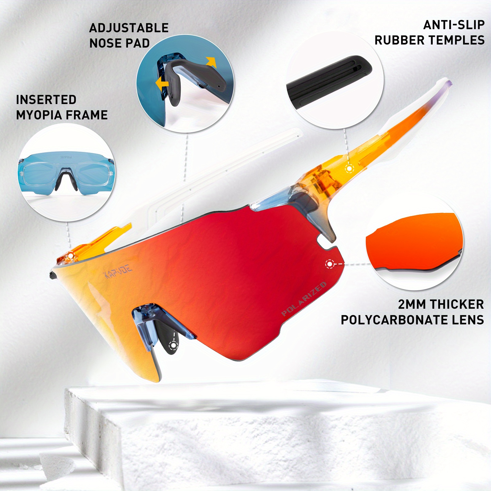 Outdoor Sport Driving Myopia Sunglasses Men Polarized Fashion Anti