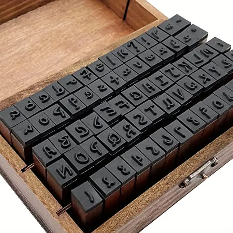 Alphabet Stamps Vintage Wooden Rubber Letter Number Alphabet - Temu