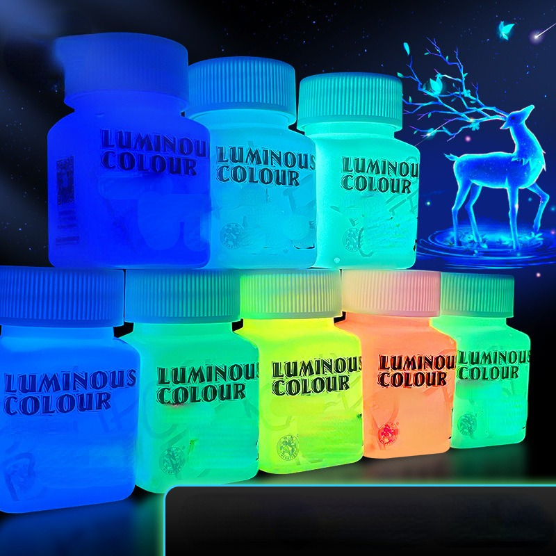 Glow Fluorescent Paint 20g Glow In The Dark Acrylic Luminous Fluorescent  Paint Bright Pigment Graffiti Party Diy Jp Glow In The Dark Pigment Powder  From Happylives, $1.03