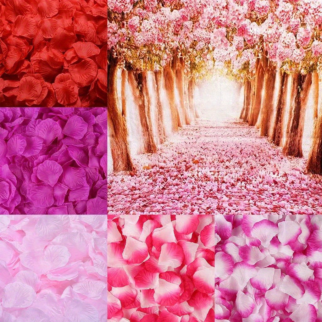 100pcs petali di rosa artificiali tessuti non tessuti finti petali di fiori  per la decorazione di