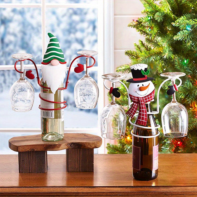 Wine Glass Rack Christmas Red Wine Glass Holder Festive Wine Temu