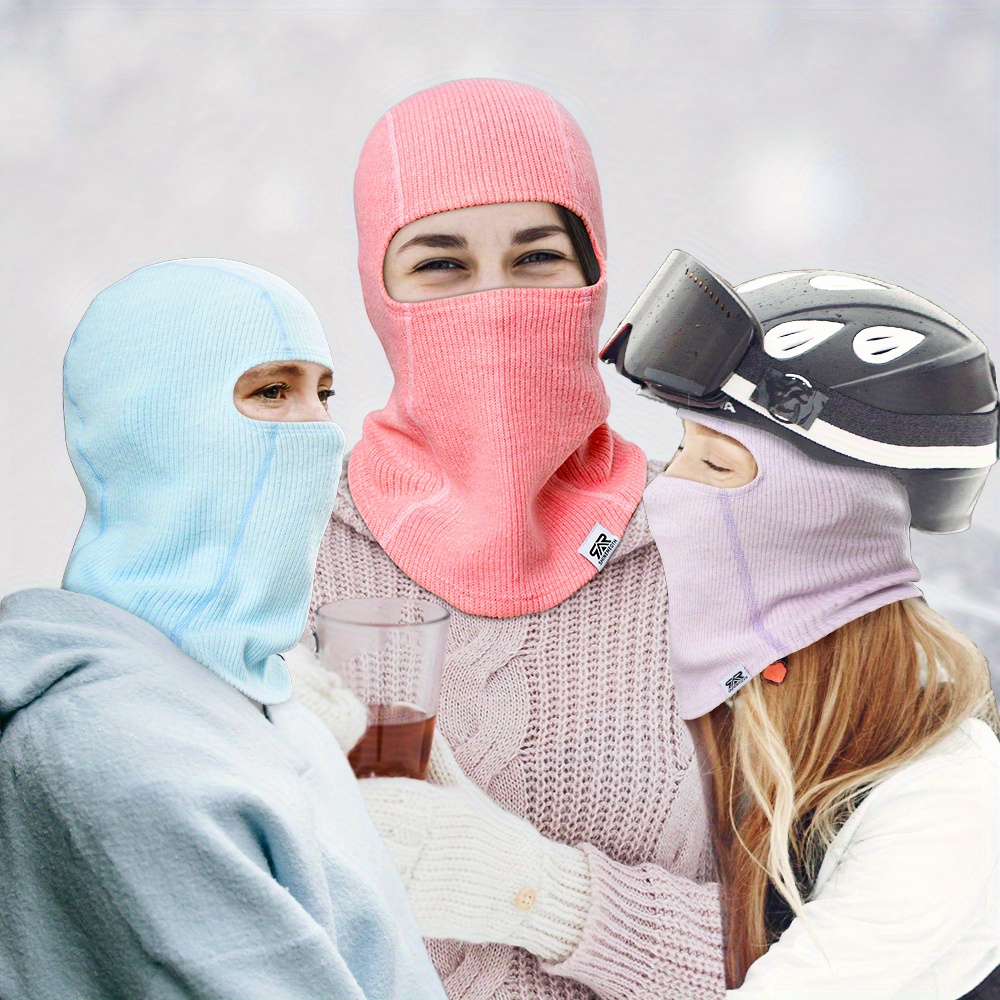 3pcs Ski Mask Windproof Balaclava For Cold Weather Winter Face