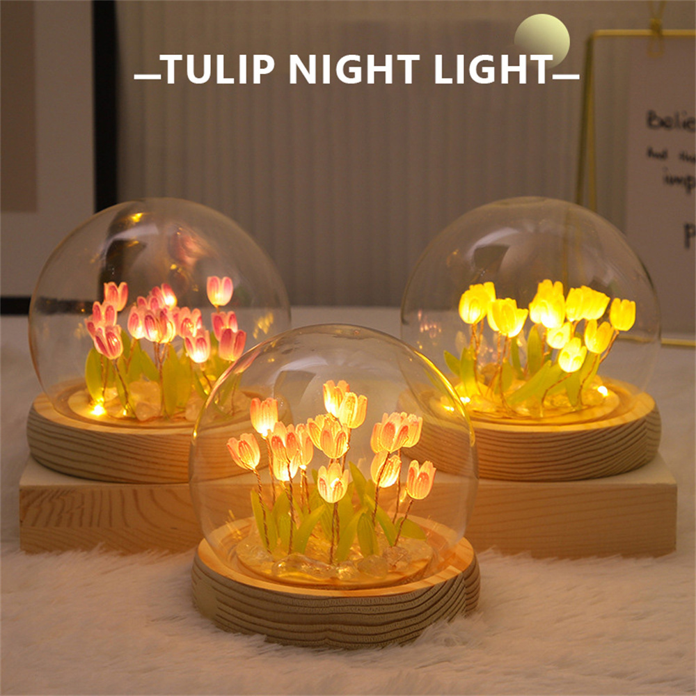 DINOWIN Tulipano Luci Notturne DIY Tulip Fiore Lampada Kit per Ragazze LED  Lampada da Comodino Arti e Mestieri Camera da Letto Ornamenti per Bambini  Compleanno Natale (20 Tulipani, Viola) : : Illuminazione