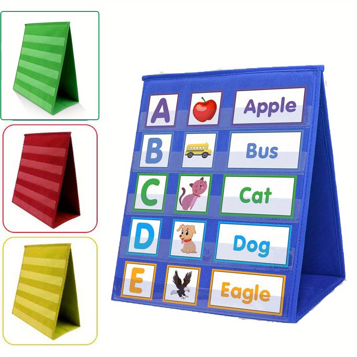 Pocket Chart Stand For Classroom - Double Sided Tabletop Pocket Charts ...