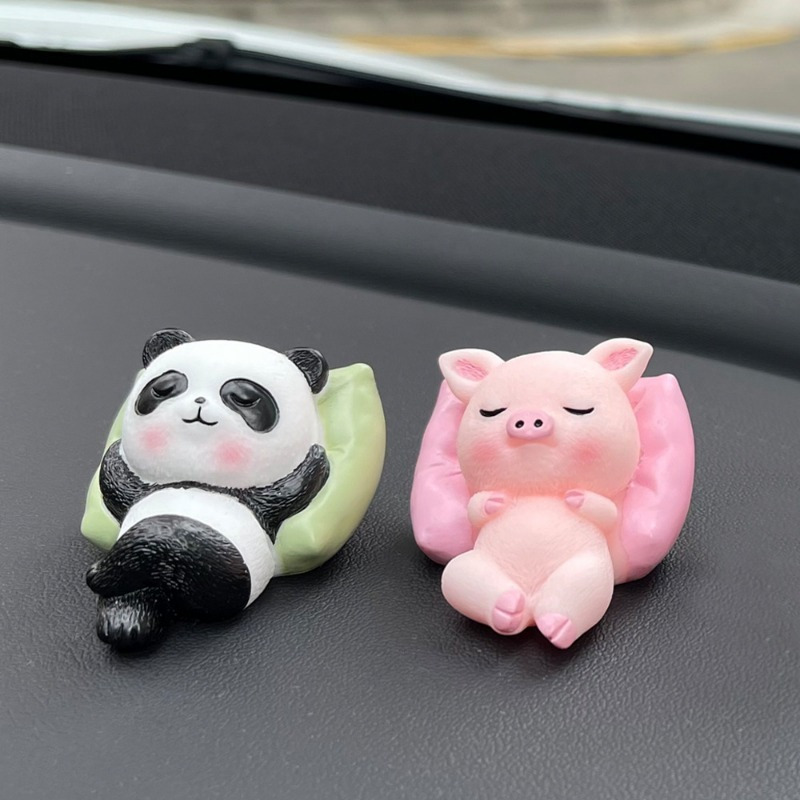 Budget Gadget Sleeping Cute Panda Decorative Piece for car Dashboard & Home  (Pack of 1, Multicolor) : : Home & Kitchen