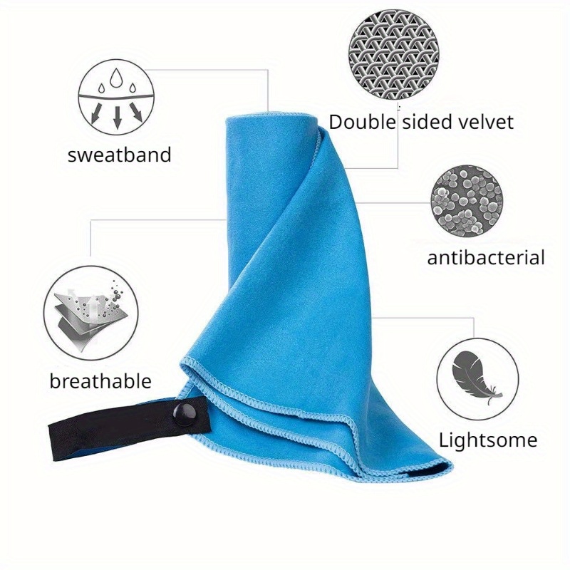 Double sided Sports Towel Microfiber Quick drying Towel Bath - Temu Canada