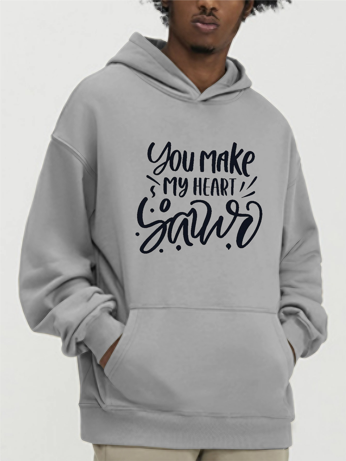 Hoodies Hombres Sudadera Capucha Impresión Gráfica 'amor - Temu