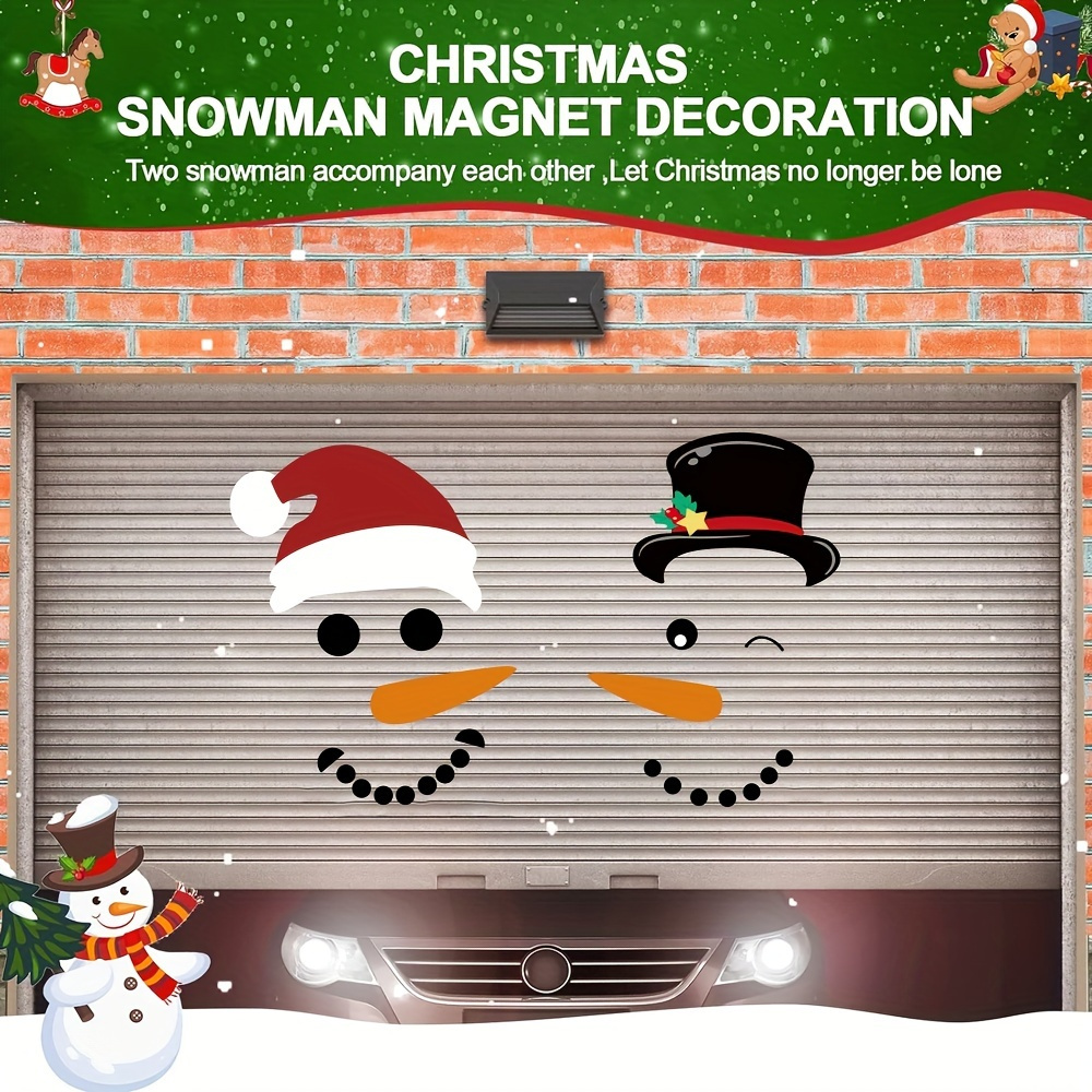 Merry Christmas Decorations Sticker Garage Door Decor - Temu