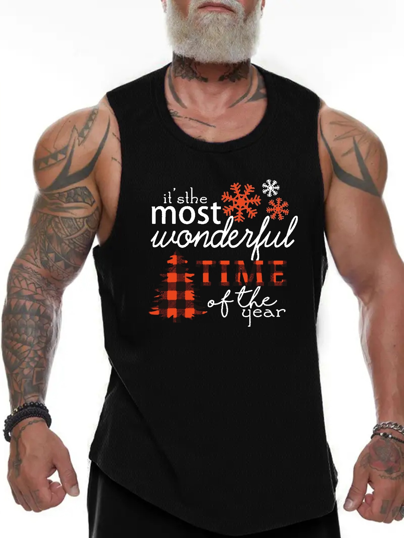 Gym Print Diseño Gráfico Camiseta Sin Mangas Capucha Hombres - Temu