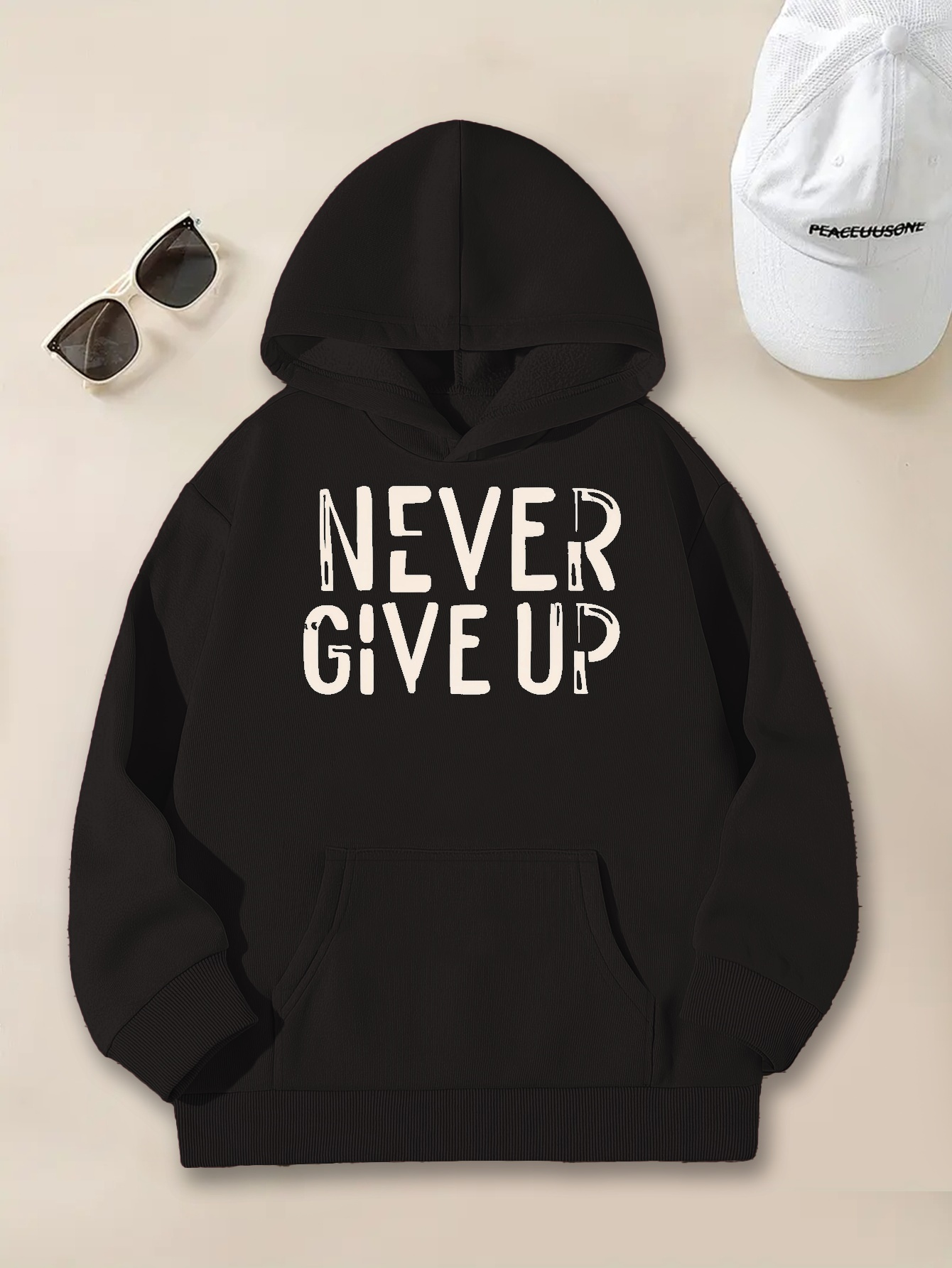 blackb clothing never give up