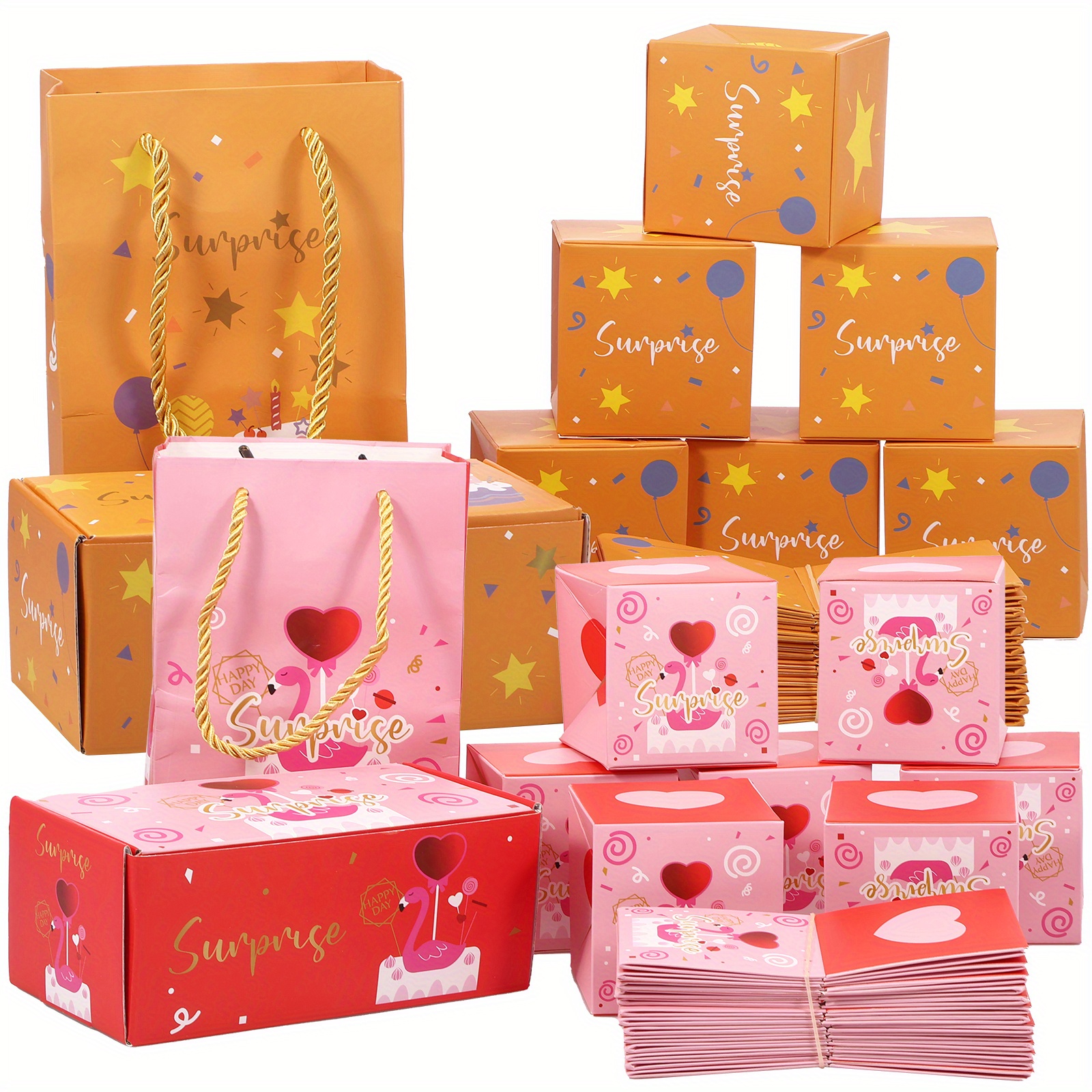 Caja sorpresa, caja de regalo para crear el regalo más sorprendente, cajas  desplegables para regalos, caja de regalo plegable de rebote, caja de