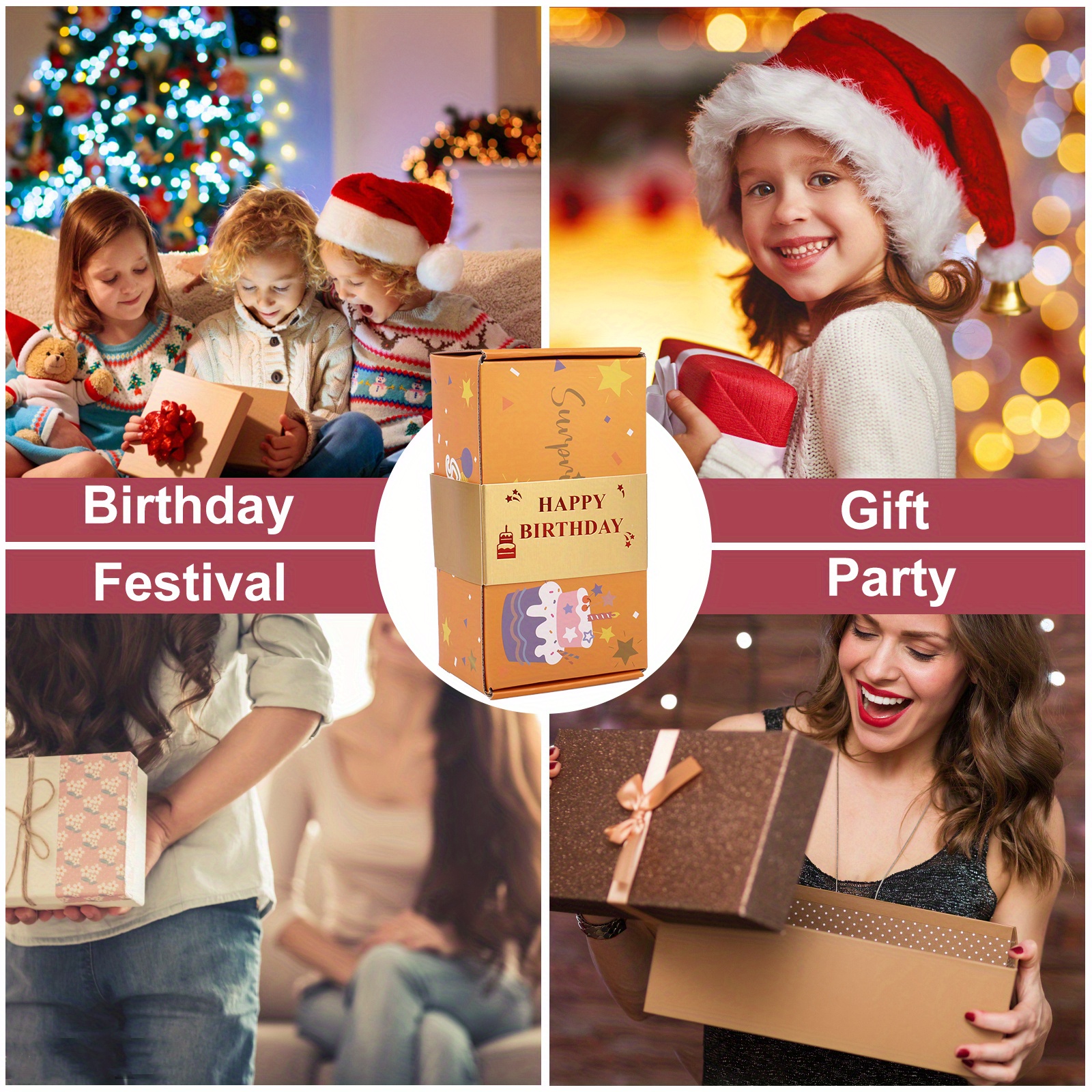 Surprise Bounce Boxes Christmas Gifts Party Supplies Gift - Temu