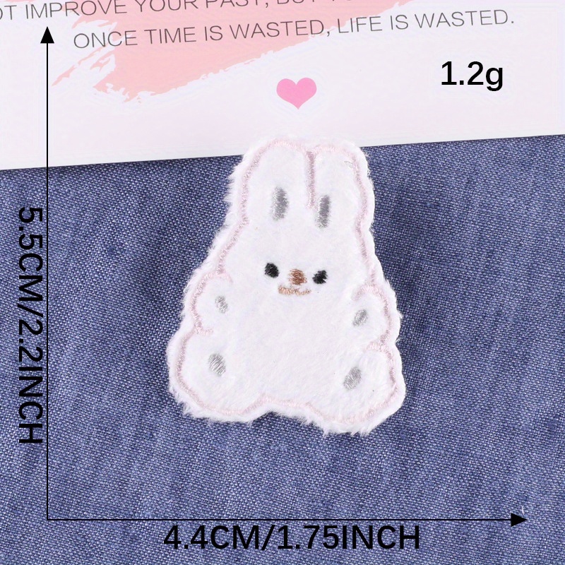 1pc Iron-on Patch For Clothes, Cute Animal Rabbit Heat Transfer Patch For  Men