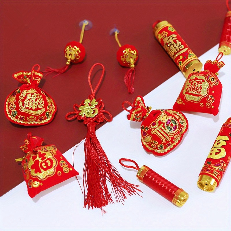 Chinese Knot Chinese New Year Decoration Spring Festival Chinese Wedding  Home Decor Traditional Ornamental Knot Tassel New Year Gift 