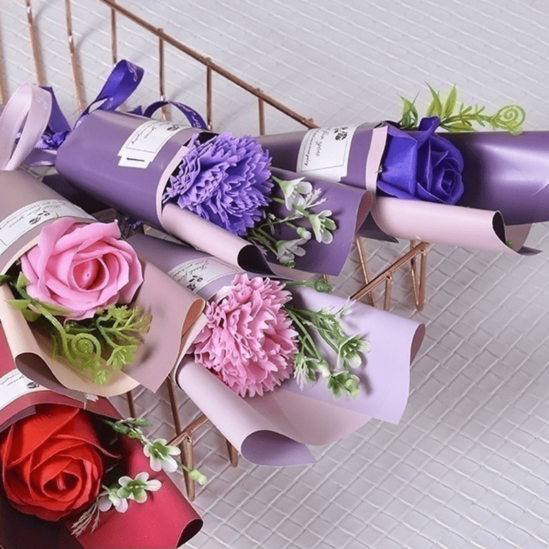 Mini Bouquet Flowers Decoration  Flowers Mini Roses Decoration - 6pcs Mini  Tea Roses - Aliexpress
