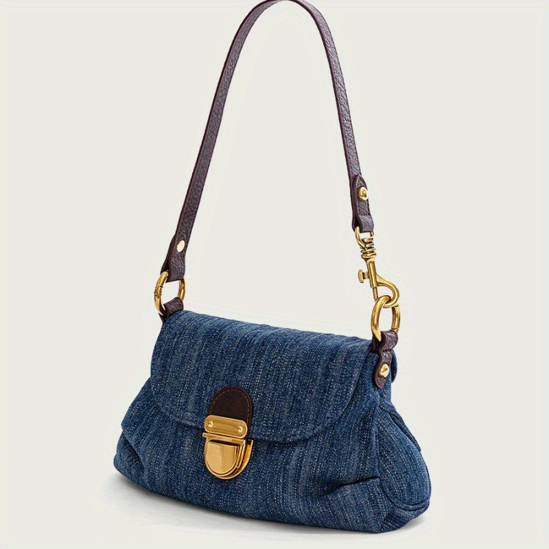 Louis Vuitton Denim Pleaty Mini Cartera de Hombro - LOUIS